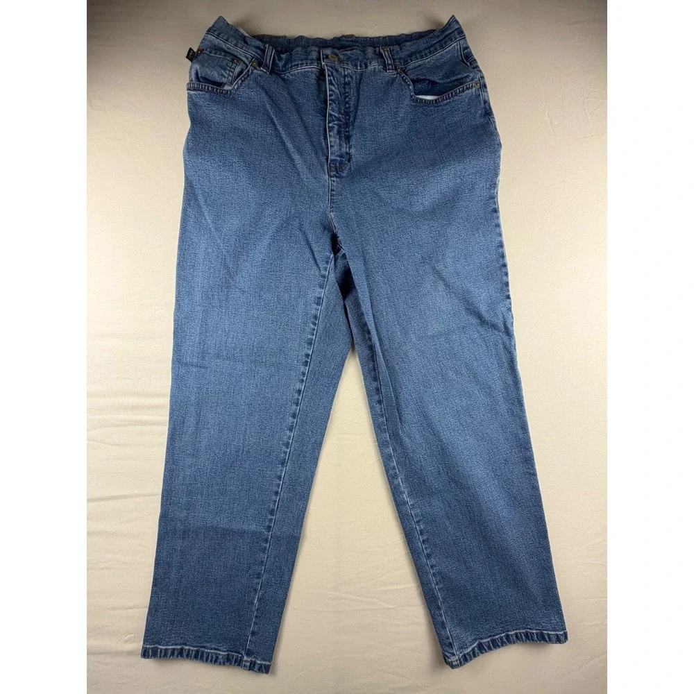 Lauren Ralph Lauren Jeans Straight Leg Womens 16PW Blue Denim Stretch Pants 0181
